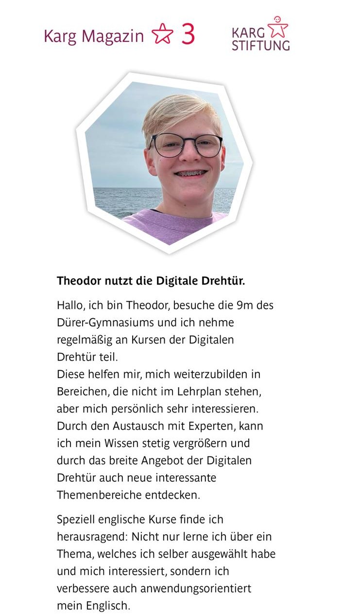 Theodor, 9. Klasse - #1